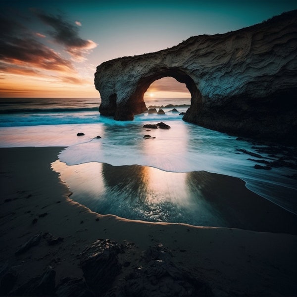 Natural Bridges Santa Cruz Sunset