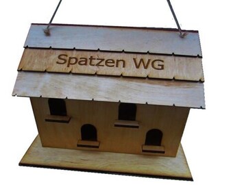 Vogelhaus ,Nistkasten, Vogelhäuschen  Spatzen WG