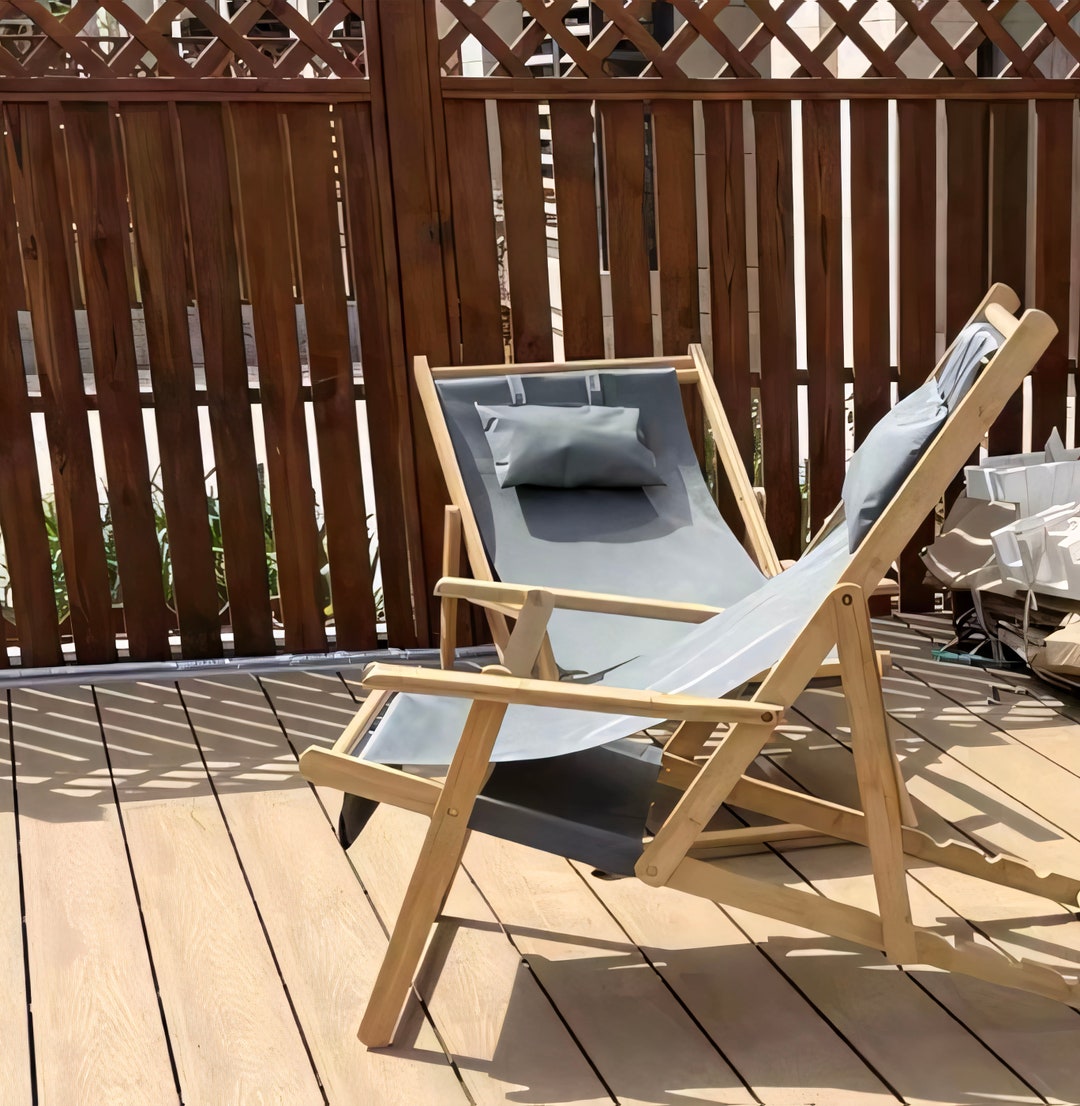 Beach Chair Folding Sun Chair Deck Chair Garden Beach Seaside Etsy