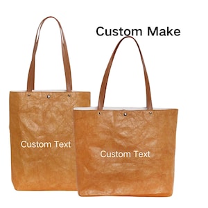 Borsa tote in carta Dupont personalizzata, ecologica, portatile, in Tyvek, lavata, impermeabile, in carta kraft, borsa promozionale, con stampa fotografica e testo, borsa personalizzata all'ingrosso