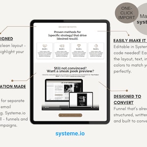 systeme.io, funnel, link in bio, sales funnel, one click import, done for you, landing page, squeeze page, digital marketing template, digital, 1-click import, tripwire, funnel, opt in, email marketing, systeme io template, template, upsell, bio link, 5 step tripwire, multi step tripwire funnel, systeme.io stan store dupe, systeme.io selling ebooks funnel, systeme.io pro landing page, systeme.io pro, systeme.io sales funnel, systeme.io 5 page funnel, systeme.io webinar funnel, ebook, canva, lib
