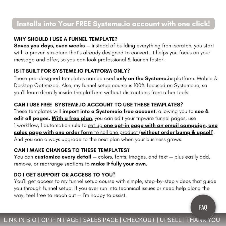 systeme.io, funnel, link in bio, sales funnel, one click import, done for you, landing page, squeeze page, digital marketing template, digital, 1-click import, tripwire, funnel, opt in, email marketing, systeme io template, template, upsell, bio link, 5 step tripwire, multi step tripwire funnel, systeme.io stan store dupe, systeme.io selling ebooks funnel, systeme.io pro landing page, systeme.io pro, systeme.io sales funnel, systeme.io 5 page funnel, systeme.io webinar funnel, ebook, canva, lib