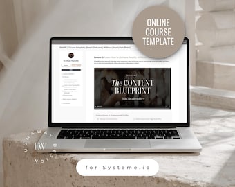 Systeme.io Online Course Building Template (One-Click Install)