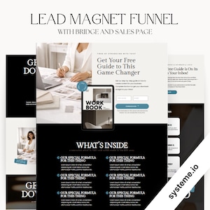 Systeme.io Landing Page Template | Lead Magnet Opt-in Page | Sales Funnel | Easy to Edit, No Coding