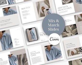 Canva Presentation Template | Webinar, Course Slide Deck (PowerPoint Import)