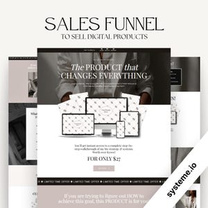 Sales Page to sell Digital Products Built for the Systeme.io Platform