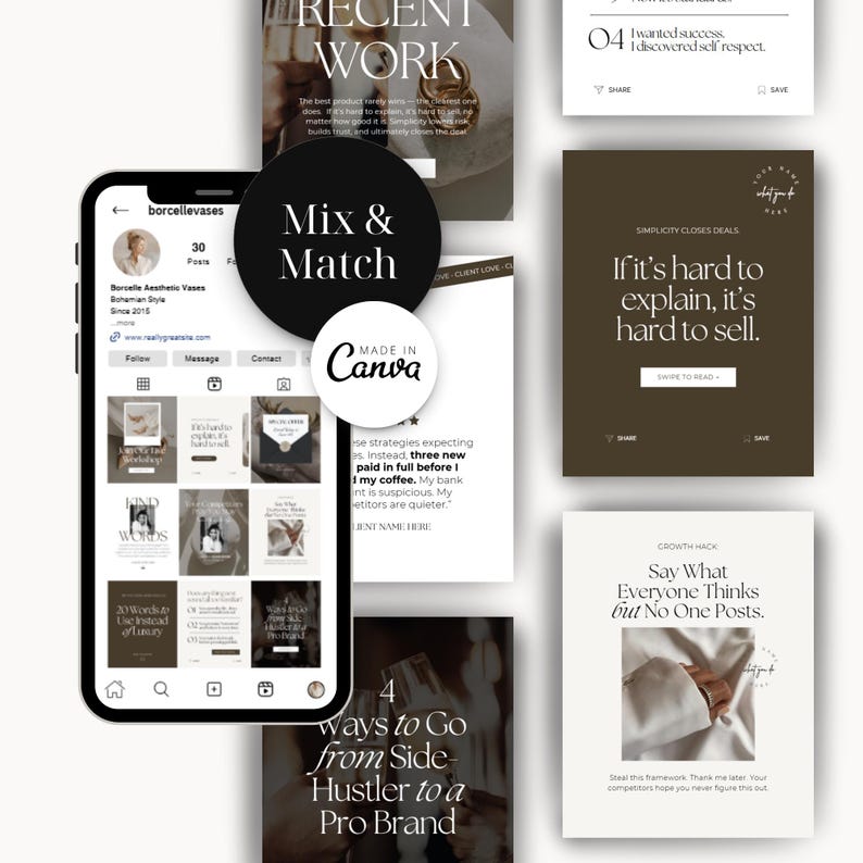 canva template, instagram template, instagram business, modern template, coaching templates, neutral, canva, newsletter template, coaching course, marketing template, course template, instagram post, carousel post, story template, aesthetic, boho
