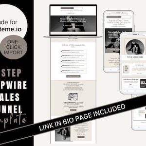 Systeme.io Tripwire Sales Funnel Template: Email Opt-in, Sales Page, Payments (Upsell) & Bio Link