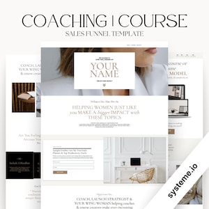 Coaching, Course, Digital Products Landing Page for Systeme.io
