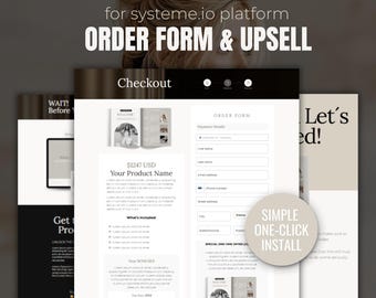 Systeme.io Payment Page Template (One-Click Install)
