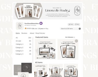 Etsy Shop Branding Kit | Canva Templates, Banners (Digital Download)