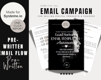Pre-Written Email Campaign: Systeme.io One-Click Import (with 26 pre-written emails)