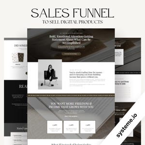 Systemeio-Verkaufsseitenvorlage | Landingpage für digitale Produkte