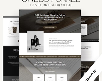Systeme.io Sales Page and Funnel to Sell Digital Products