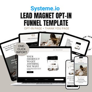 Systeme.io Lead Magnet Opt-In | Affiliate Funnel Template (Digital Download)