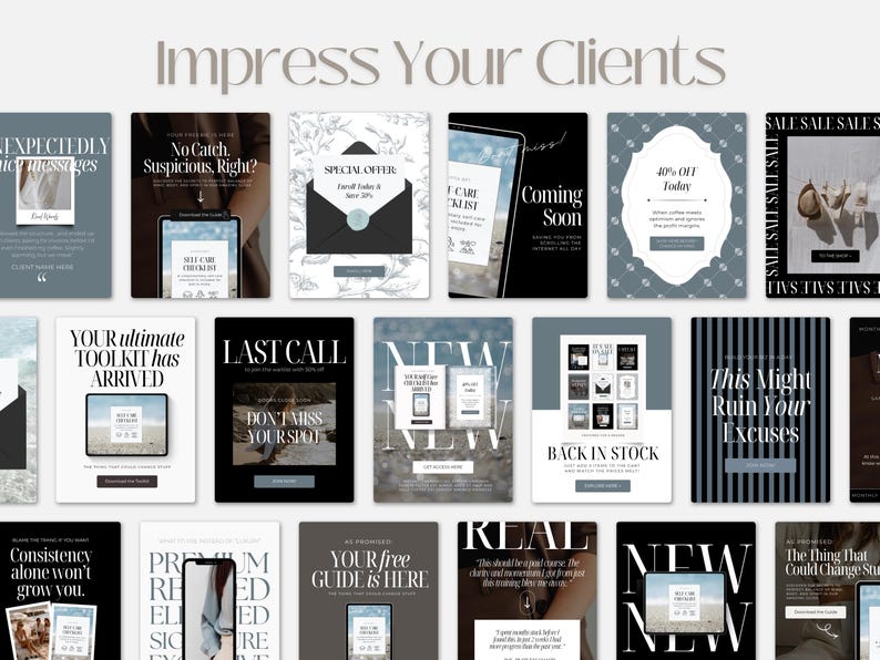 Your Emails Don’t Need to Blend In, and Not Everything Has to Be Beige!
Somewhere along the way, “professional” became a synonym for beige, safe, and forgettable.
But your emails can feel like you — warm colors, confident typography, a thoughtful email branding that actually has personality.
If you want higher open rates and emails that actually stand out, these templates are for you. Because great emails deserve to be opened — and remembered.