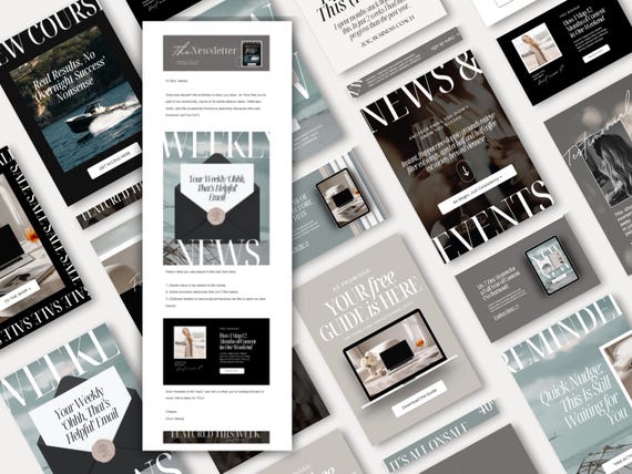 100+ Email Branding Templates Canva, Modern Newsletter Template, Marketing Mailing List Design, Email Campaigns