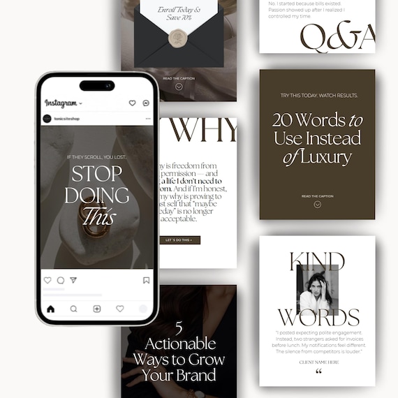 Mix & Match Instagram Carousel Post Canva Templates