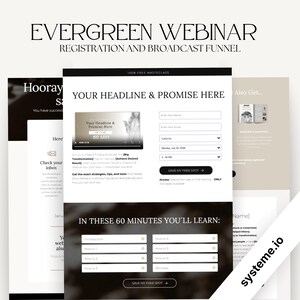 Evergreen Webinar Funnel for Coaches to Automate Masterclass Registration and Video Broadcasting