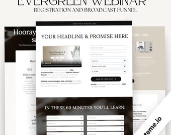 Evergreen Webinar Funnel for Coaches to Automate Masterclass Registration and Video Broadcasting