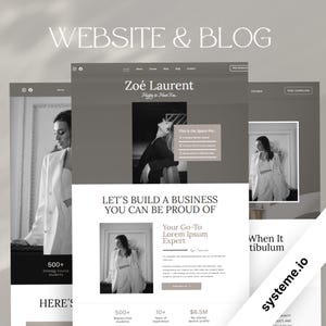 Systeme.io Website & Blog Template for Coaching and Digital Products