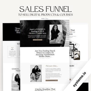Done-For-You Systeme.io Templates | Digital Product and Course Sales Funnel | Instant Download