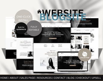 Coaching Systeme.io Website & Blog Template (One-Click Install)