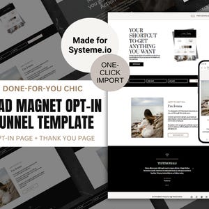 Systeme.io Lead Magnet Opt-In | Affiliate Funnel Template (Digital Download)