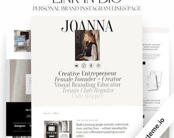 Link in Bio for Systeme.io | Personal Brand Instagram Links Landing Page