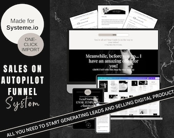 Systeme.io Beginners KIT: Sales Funnel Template, Lead Magnet template & Email Sequence