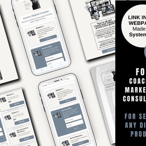 Link in Bio Funnel Template for Systeme.io | Done For You Systeme.io One Click Funnel Import | Instagram Link In Bio | Stan Store Themed