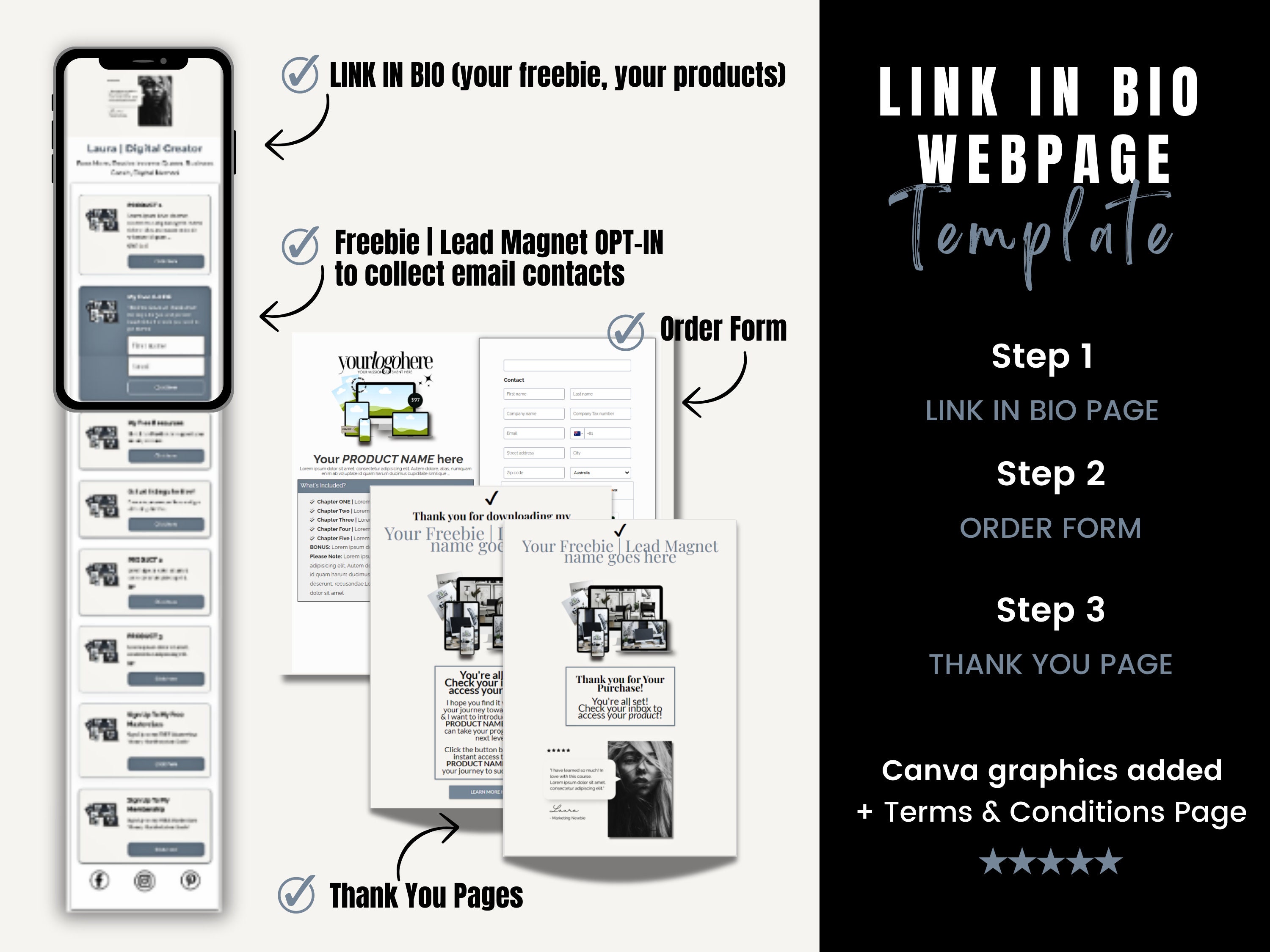 Link in Bio Funnel Template for Systeme.io | Done for You Systeme.io ...