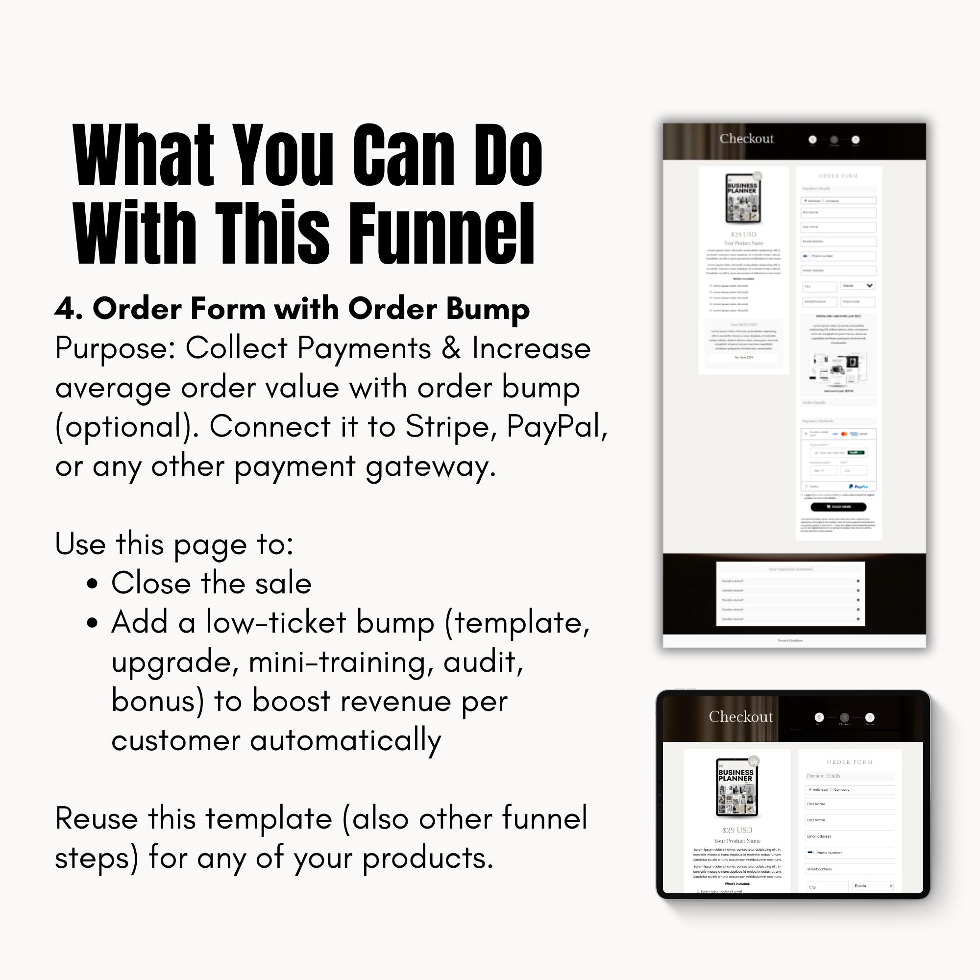 Systeme.io Freebie and Sales Funnel Template | Lead Magnet Opt-in ...