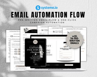Pre-Written Email Sequence: Email Marketing Templates (26 Emails) and Systeme.io Campaign (One-Click Import)