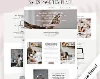 Coaching, Course, Digital Product Sales Funnel Template for Systeme.io