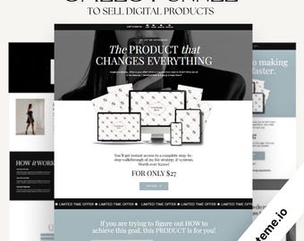 Systeme.io Sales Page and Funnel to Sell Digital Product
