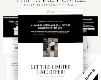 Tripwire Landing Page for Systeme.io | Sales Funnel Template for Digital Products