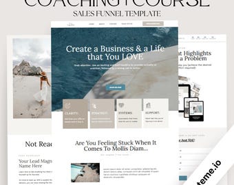 Systeme.io Landing Page Template for Selling Courses, Coaching Offers