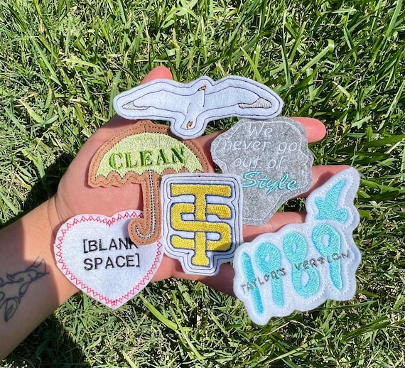 6 1989 by Taylor Swift Embroidered Patches 6 Taylor Swift 1989 Embroidered  Patches 