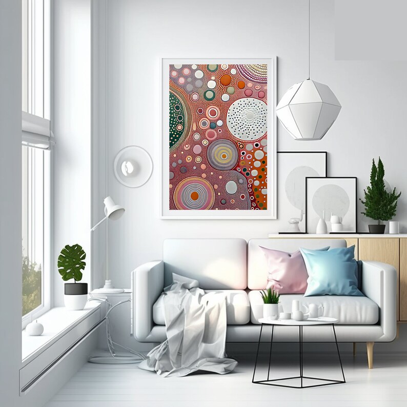 Pastel Pink Wall Art 1 Print, Pastel Pink Decor, Contemporary Pastel