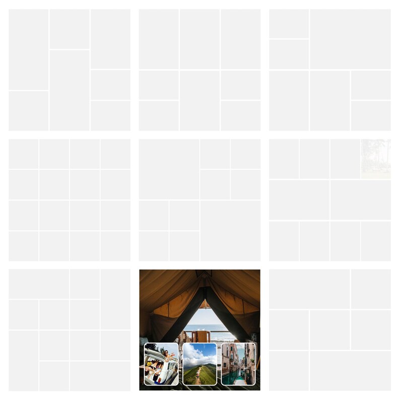 Photo Collages & Photobook Album Templates Using High Resolution