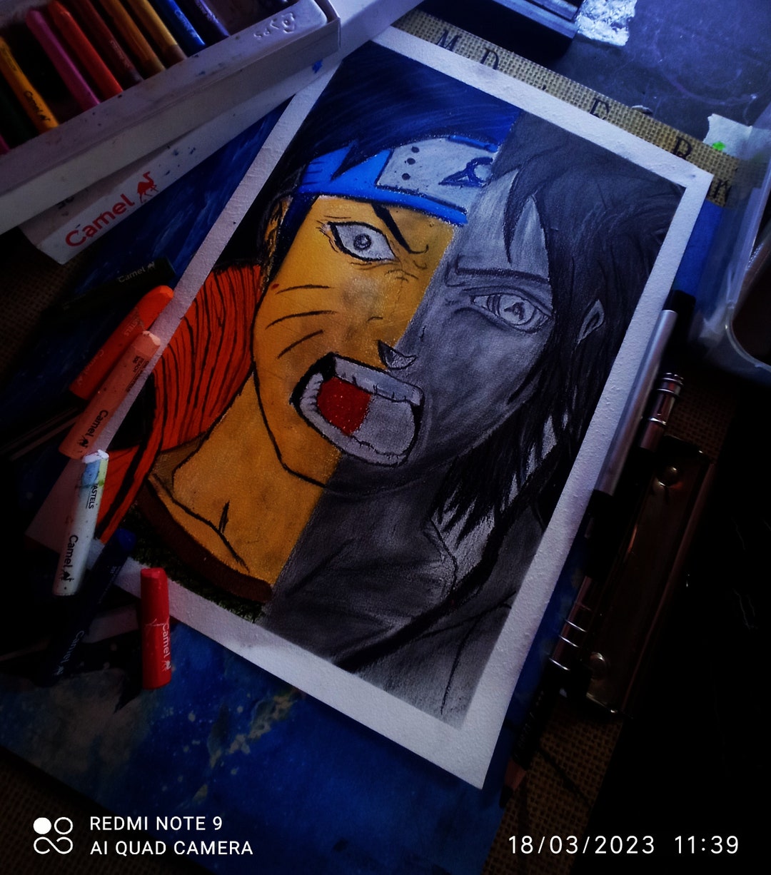 Hand Made Anime Actor Sketch, Custom Anime Sketch, Custom Naruto