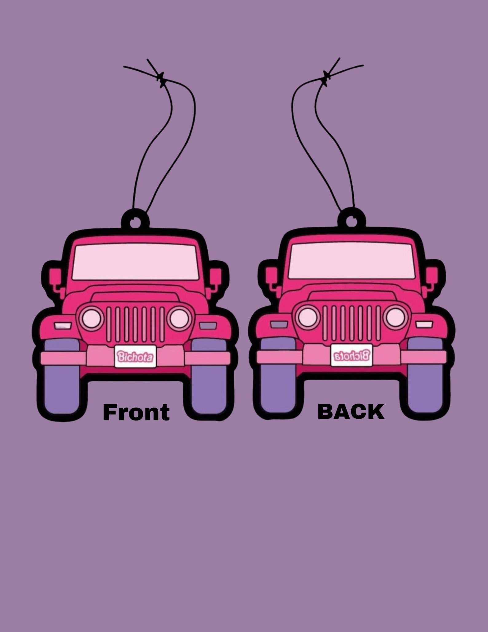 Bichota Barbie Jeep Air Freshener Karol G Etsy