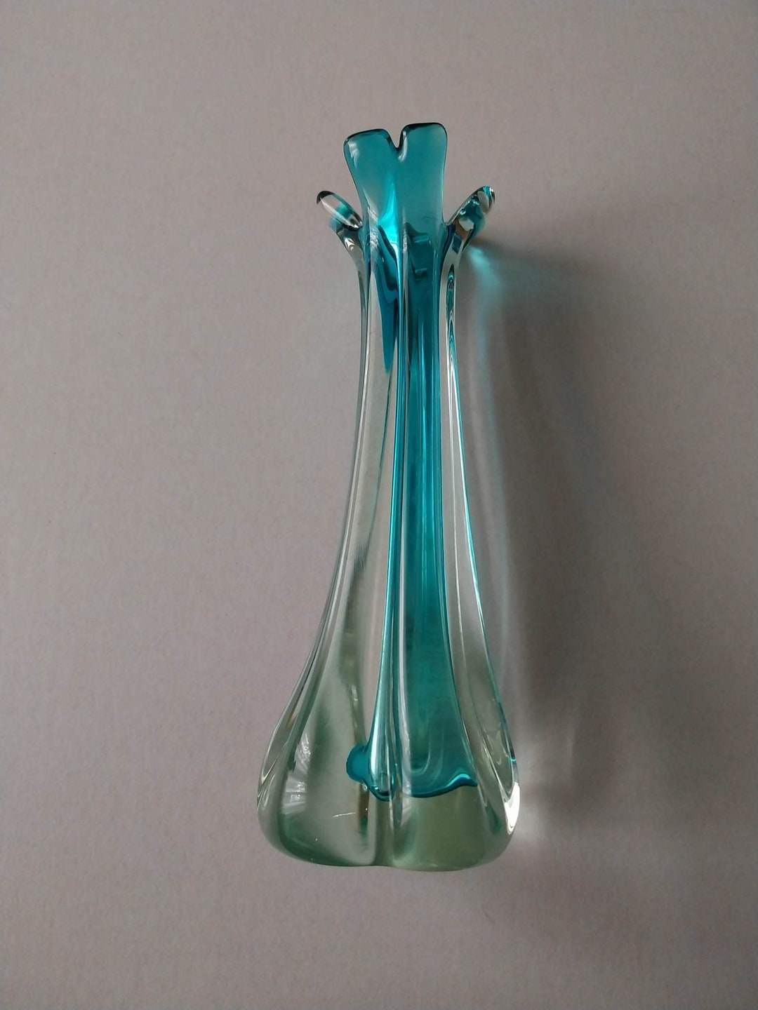 Murano Glass Vase 1950 Etsy