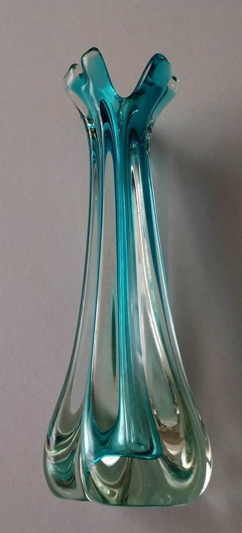Murano Glass Vase 1950 Etsy