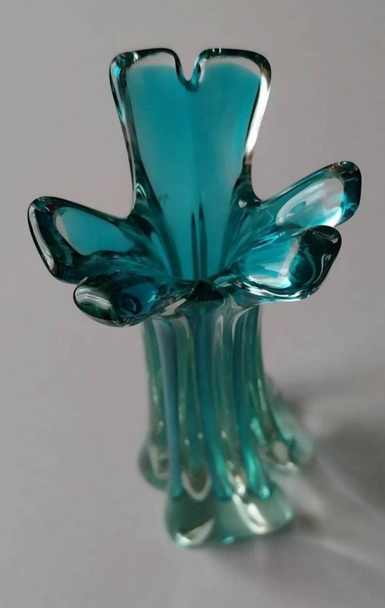 Murano Glass Vase 1950 Etsy