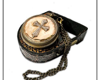 Compass with Leather Box, Camping Compass, Gift Compass, Graduation Day Gifts, Religious Gifts,