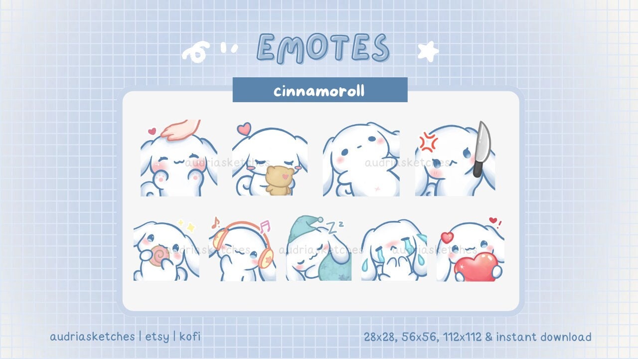 MEGA PACK Cinnamon Roll Dog Plush Puppy Emote Bundle of 9 Ready to Use