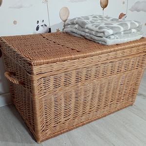 Wicker blanket chest sale