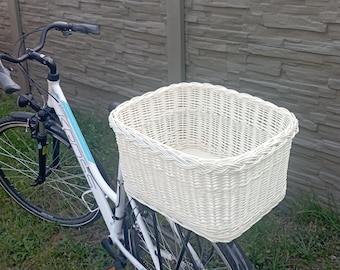 Fahrradkorb Aus Weide Mit Kordelzug - Handgewebter Lenkerkorb Für Fahrrad & Roller